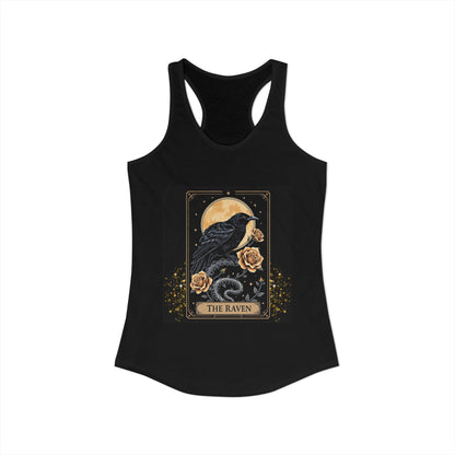 The Raven Tarot Card Women's Tank Top — Gothic Mystic