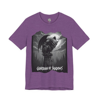 "Guardian of Shadows"  Gothic Graphic T-Shirt – Alt Aesthetic Poetic Goth Streetwear
