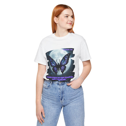 My Gothic Girl T-Shirt "Purple Gothic Butterfly" – Whimsy Goth Streetwear, Dark Poetry Fashion, Alt Aesthetic Apparel