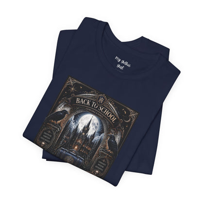 Back to School Gothic T-Shirt — Haunted Academy Illustration