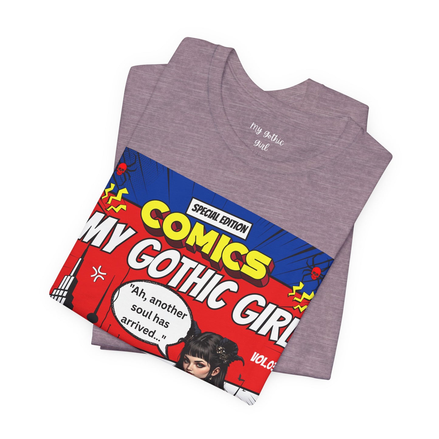 My Gothic Girl Comic Book Graphic Tee – Whimsy Goth Streetwear, Dark Poetry Fashion, Alt Aesthetic Apparel