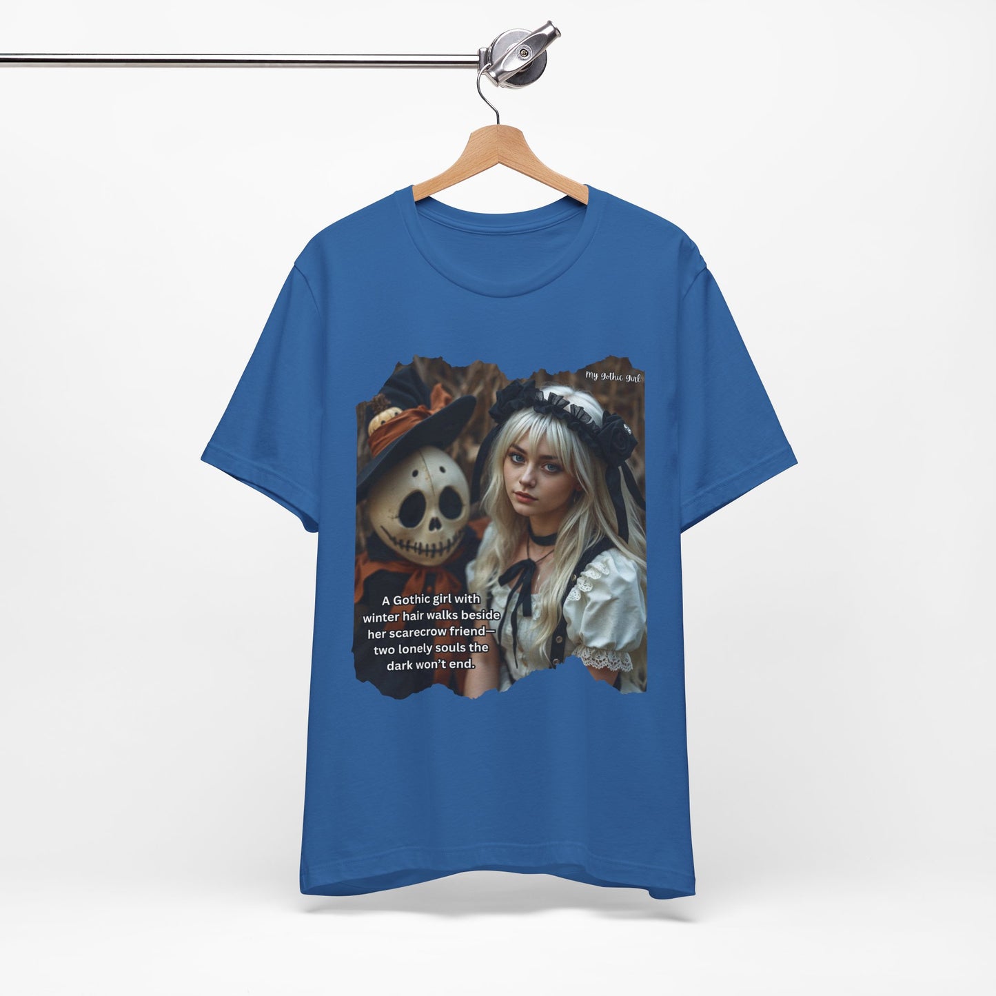 My Gothic Girl T-Shirt "Scarecrow Friend" – Whimsy Goth Streetwear, Dark Poetry Fashion, Alt Aesthetic Apparel