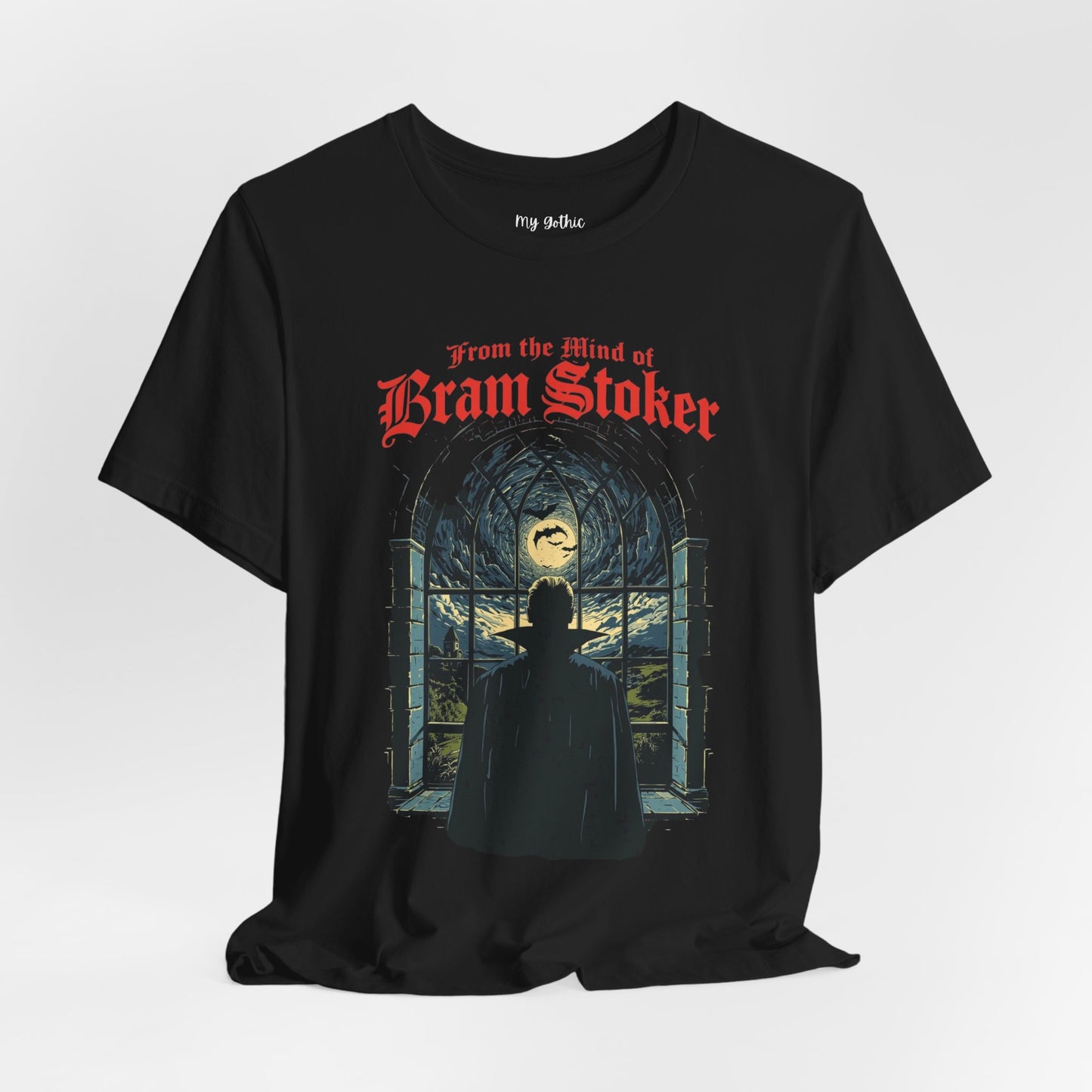 "From The Mind Of Bram Stoker" Gothic Literary Horror T-Shirt