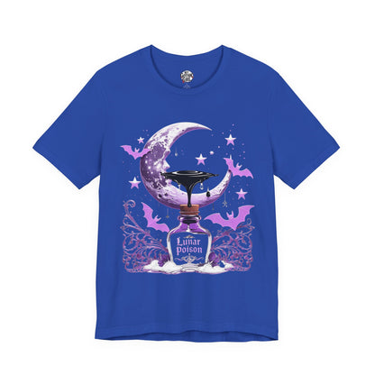 “Lunar Poison” — Celestial Alchemy Gothic Graphic T-Shirt – Alt Aesthetic Poetic Goth Street-wear