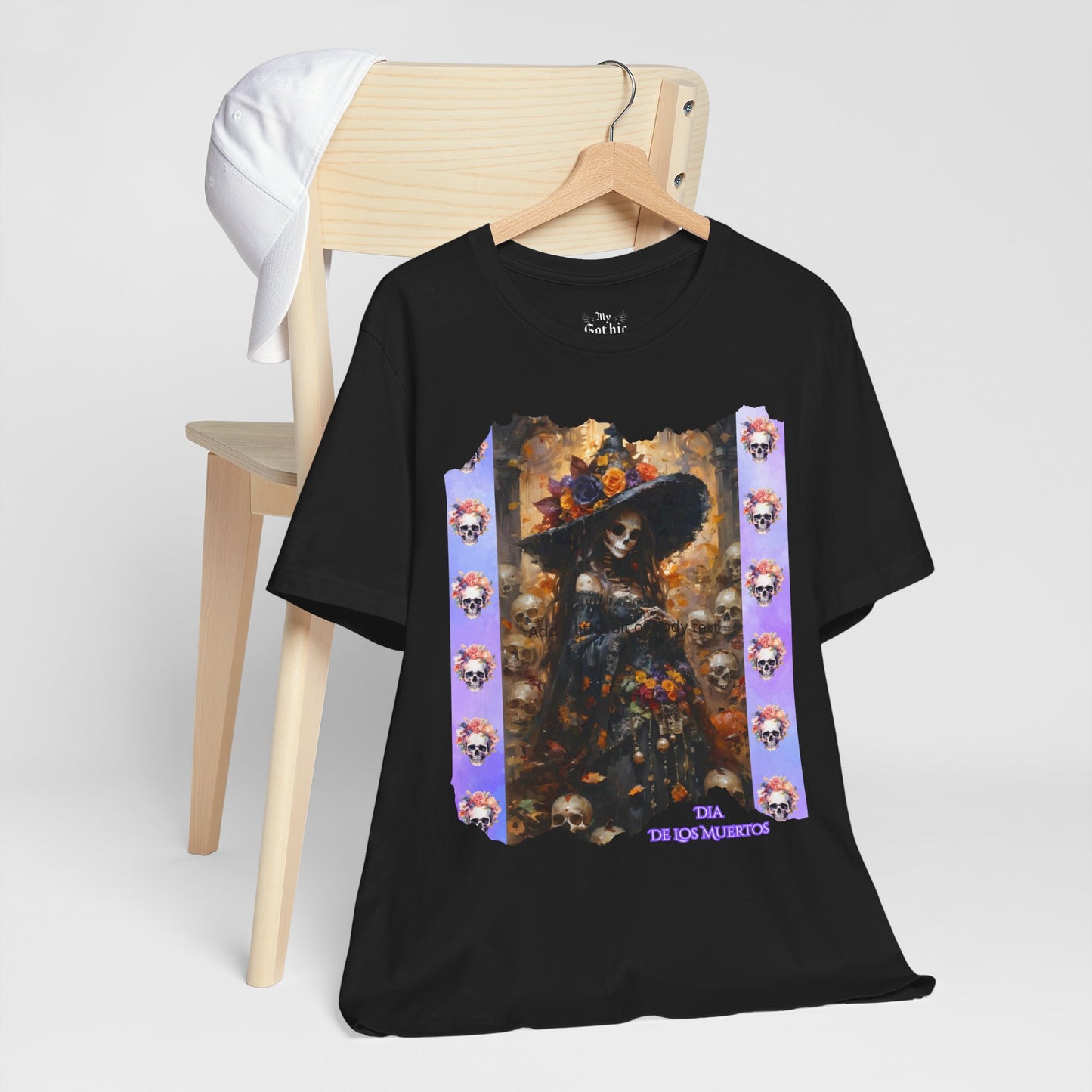 My Gothic Girl Dia De Los Muertos Graphic Tee – Gothic Streetwear, Whimsy Goth, Dark Poetry Alt Fashion