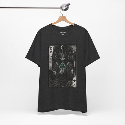 King of Clubs Playing Card T-Shirt — Gothic Card Deck Graphic Tee