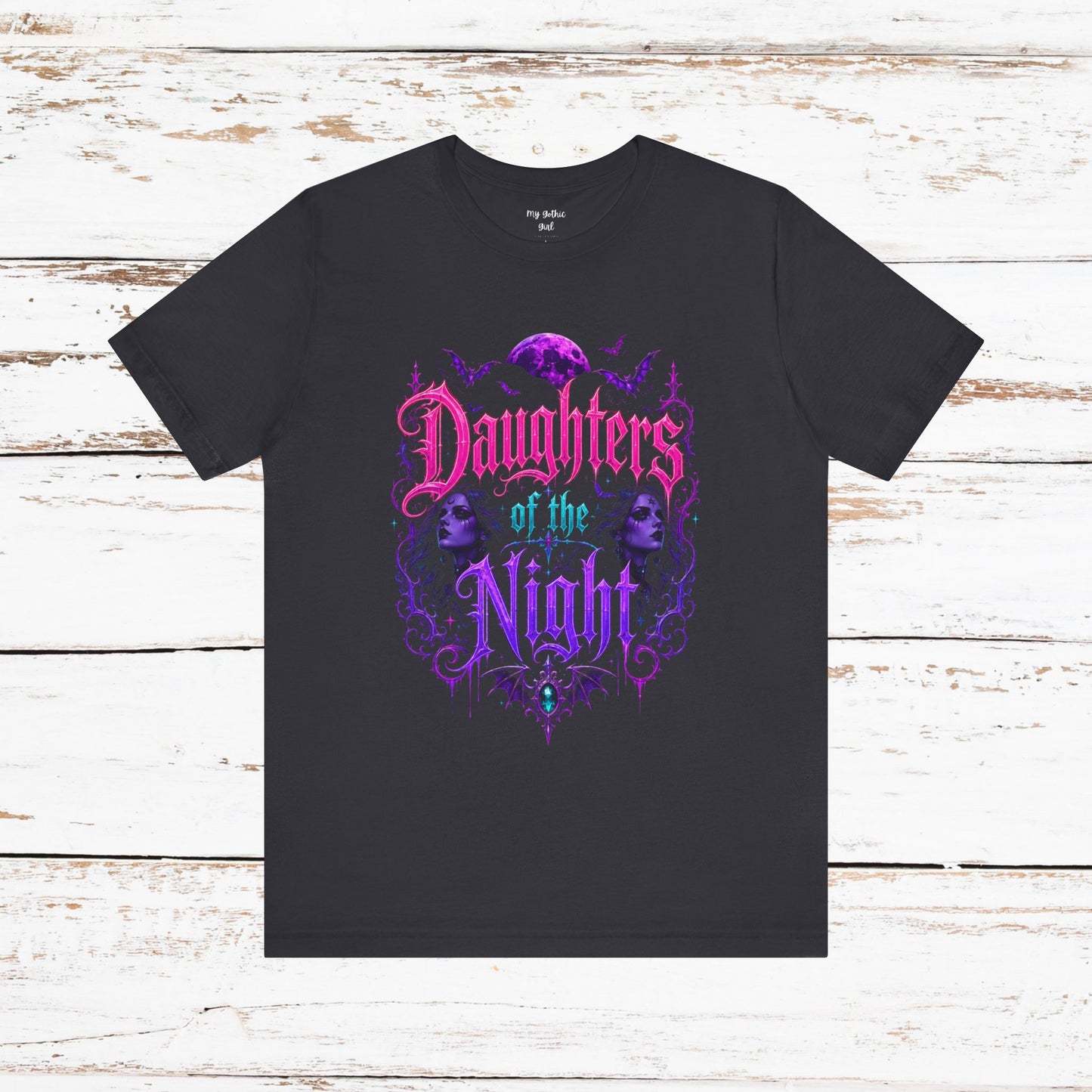 Daughters of the Night Tee — Gothic Vampire Moon Graphic T-Shirt