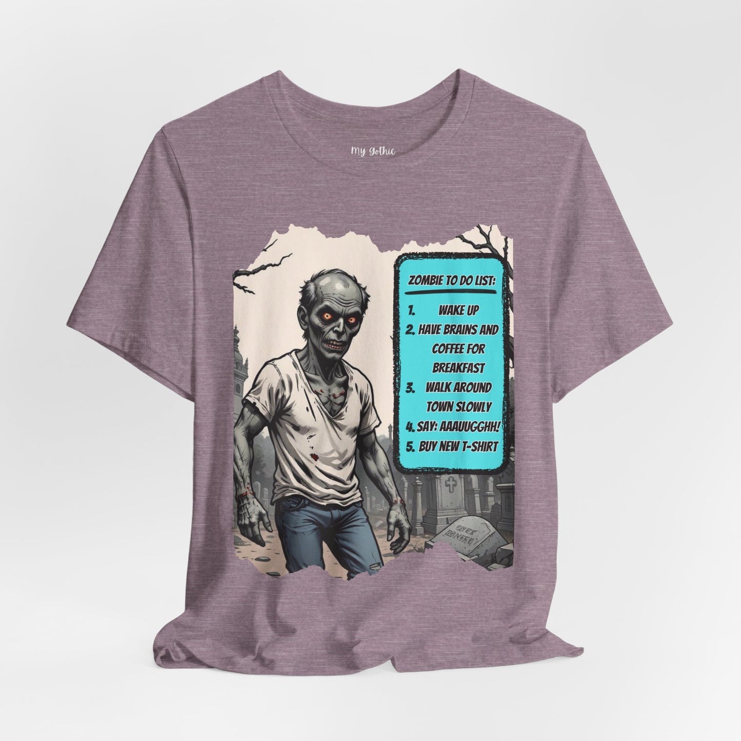 My Gothic Girl "Zombie: To Do List"  – Whimsy Goth Streetwear, Dark Poetry Fashion, Alt Aesthetic Apparel