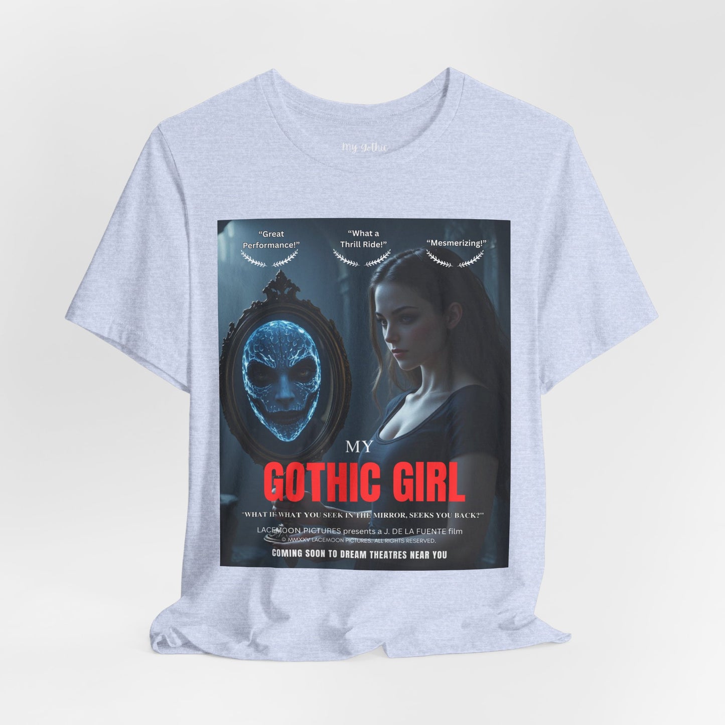 My Gothic Girl "Movie Poster" Graphic Tee – Gothic Streetwear, Whimsy Goth, Dark Poetry Alt Fashion