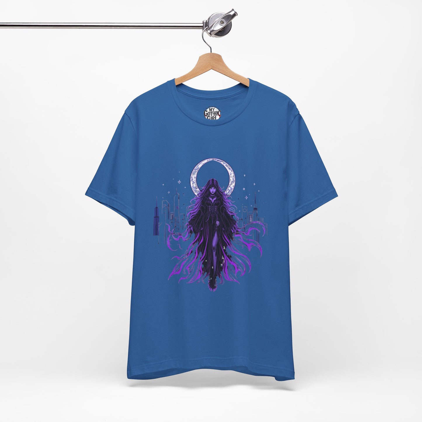 “Celestial Enchantress”  Gothic Graphic T-Shirt – Alt Aesthetic Poetic Goth Street-wear