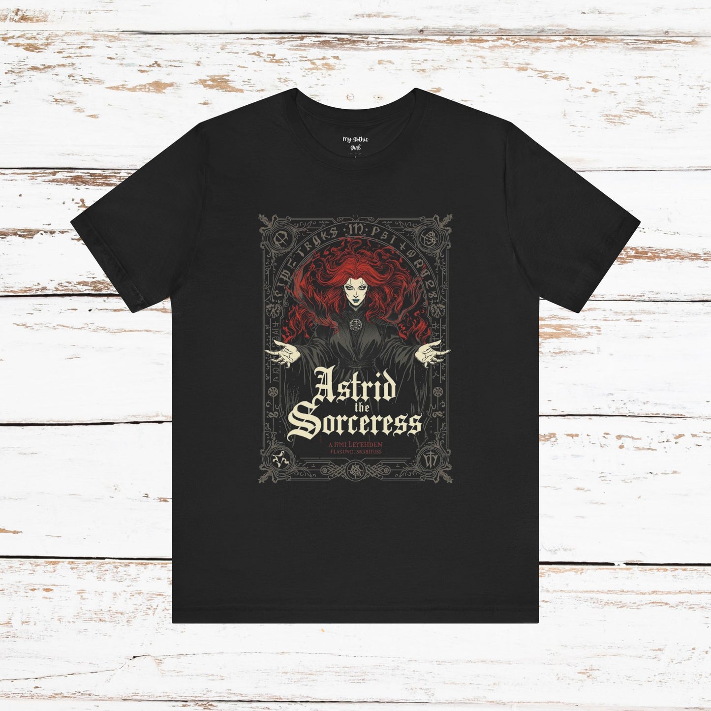 Astrid the Sorceress Gothic T-Shirt | Dark Fantasy Witch Tee
