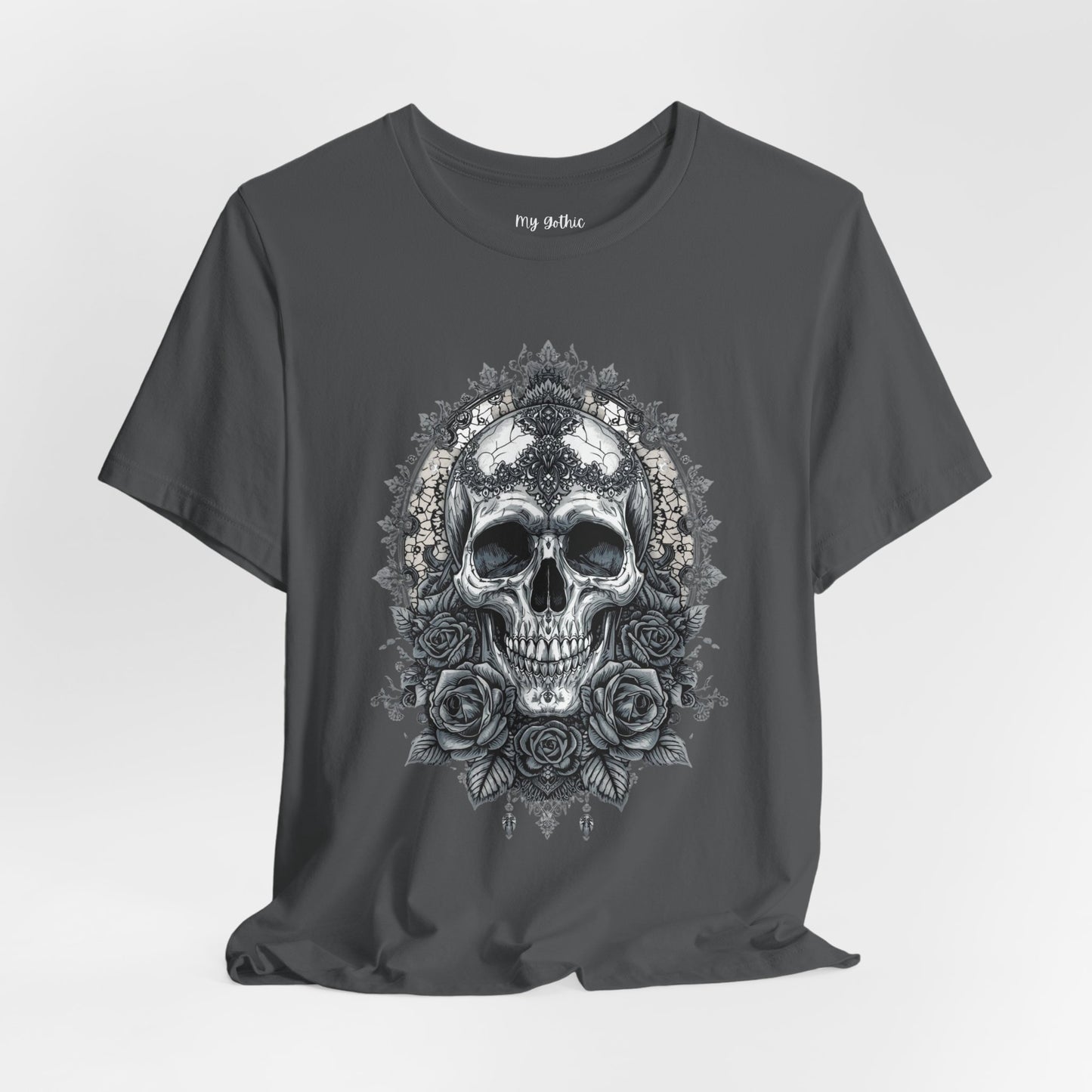 Gothic Skull Elegance T-Shirt