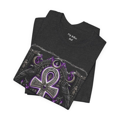 Ankh Gothic Tee — Life, Eternal Continuity & Vital Life Force Graphic T-Shirt