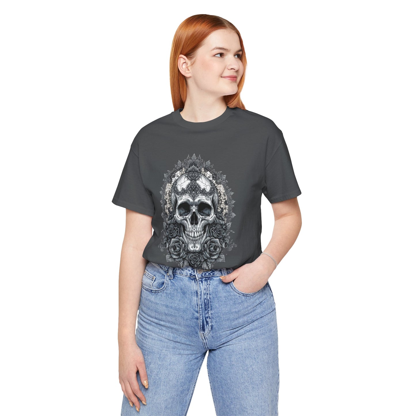 Gothic Skull Elegance T-Shirt