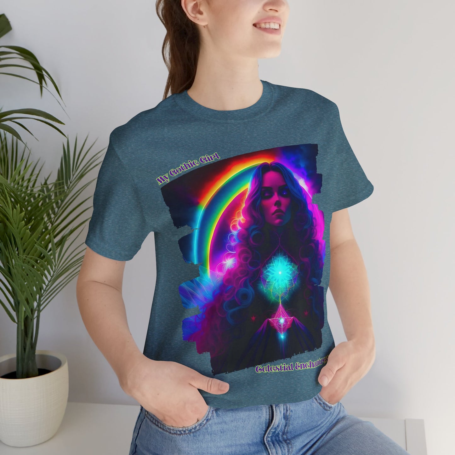 Celestial Enchantress Poetic Goth Graphic Tee – My Gothic Girl