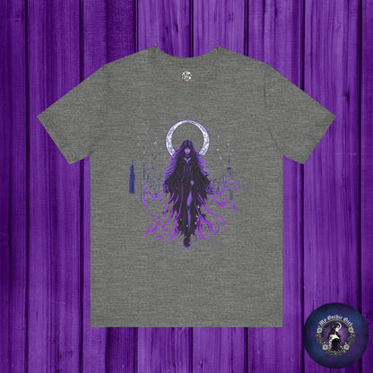 “Celestial Enchantress”  Gothic Graphic T-Shirt – Alt Aesthetic Poetic Goth Street-wear