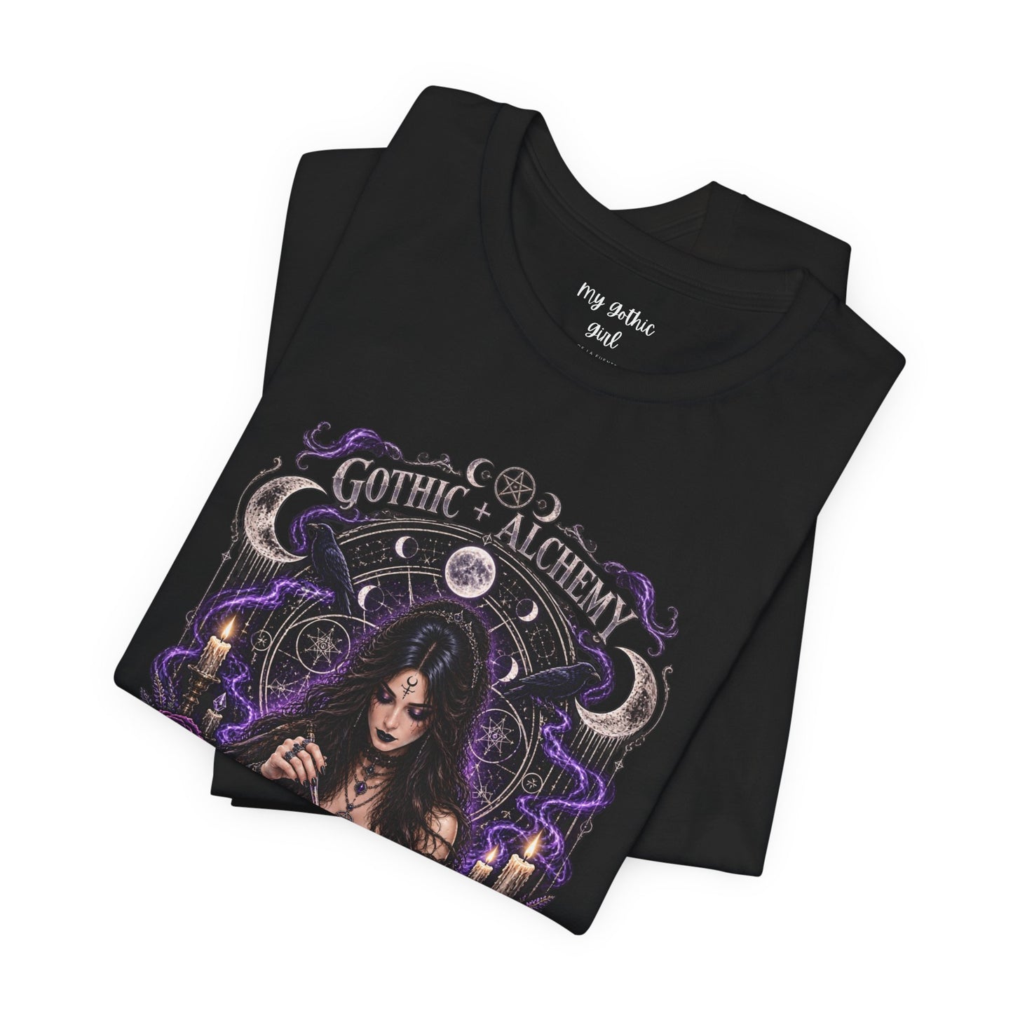Gothic Alchemy T-Shirt — Witch Potion Skull Graphic Tee