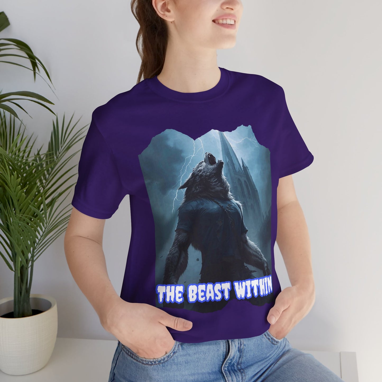 My Gothic Girl "The Beast Within" Graphic T-Shirt Unisex Gothic Dark Fashion Casual Wear