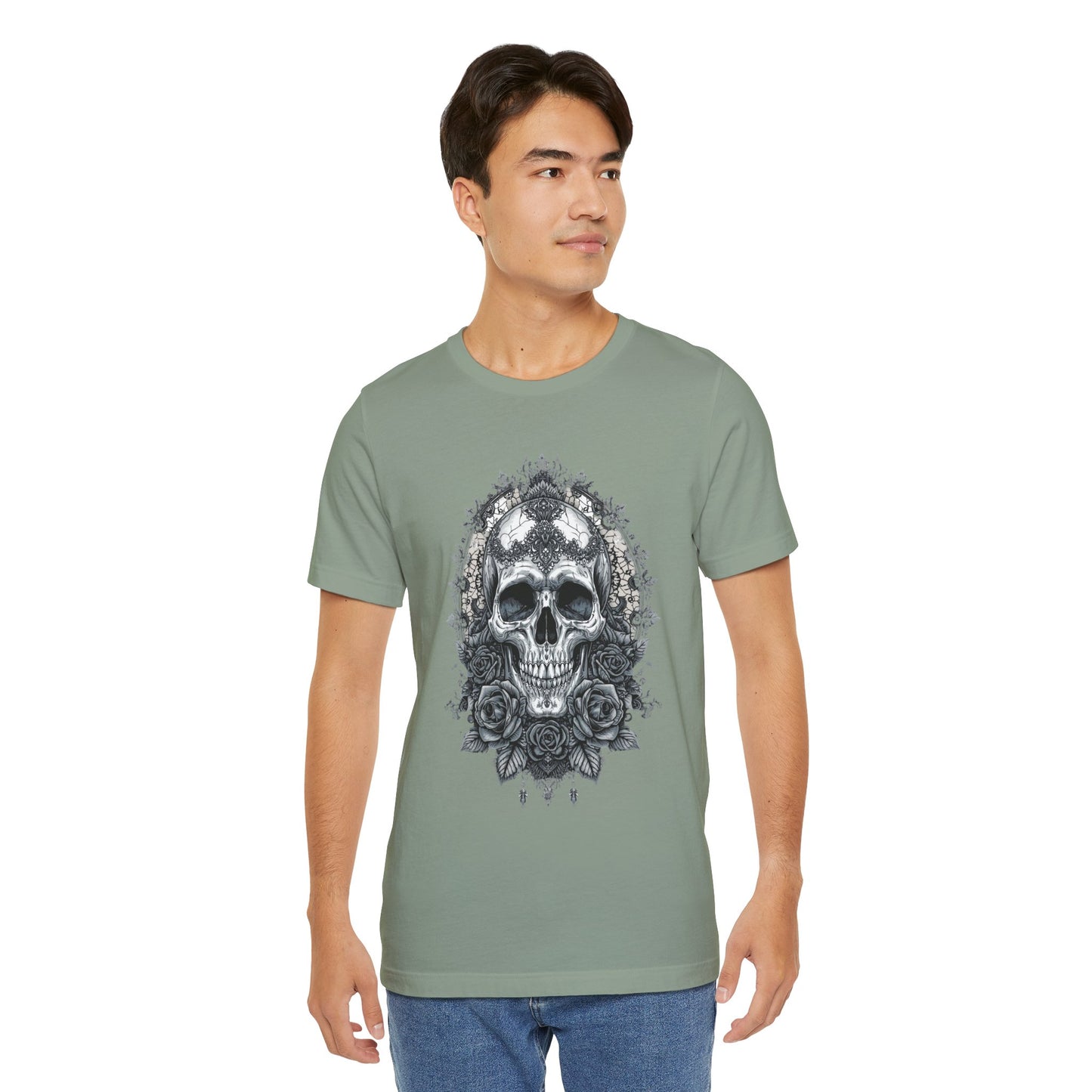 Gothic Skull Elegance T-Shirt