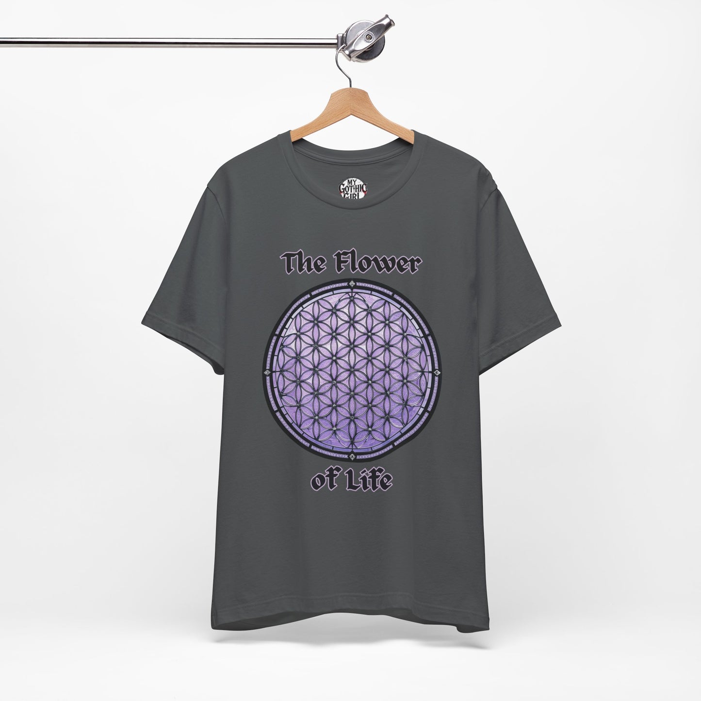 "The Flower of Life"  Gothic Graphic T-Shirt – Alt Aesthetic Poetic Goth Street-wear
