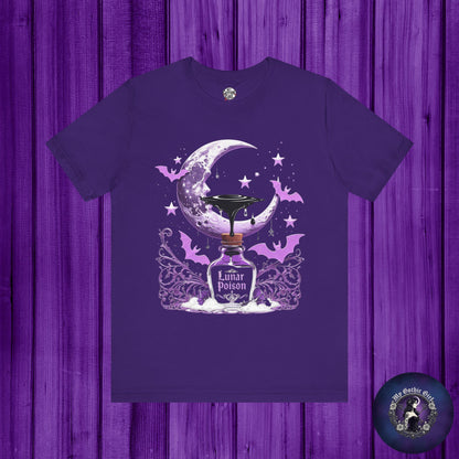 “Lunar Poison” — Celestial Alchemy Gothic Graphic T-Shirt – Alt Aesthetic Poetic Goth Street-wear