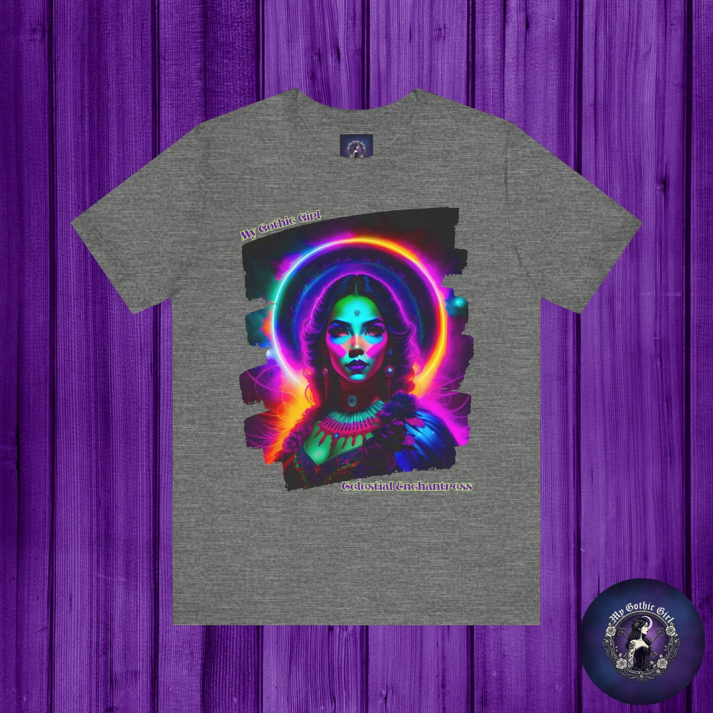 Celestial Enchantress Poetic Goth Graphic Tee – My Gothic Girl