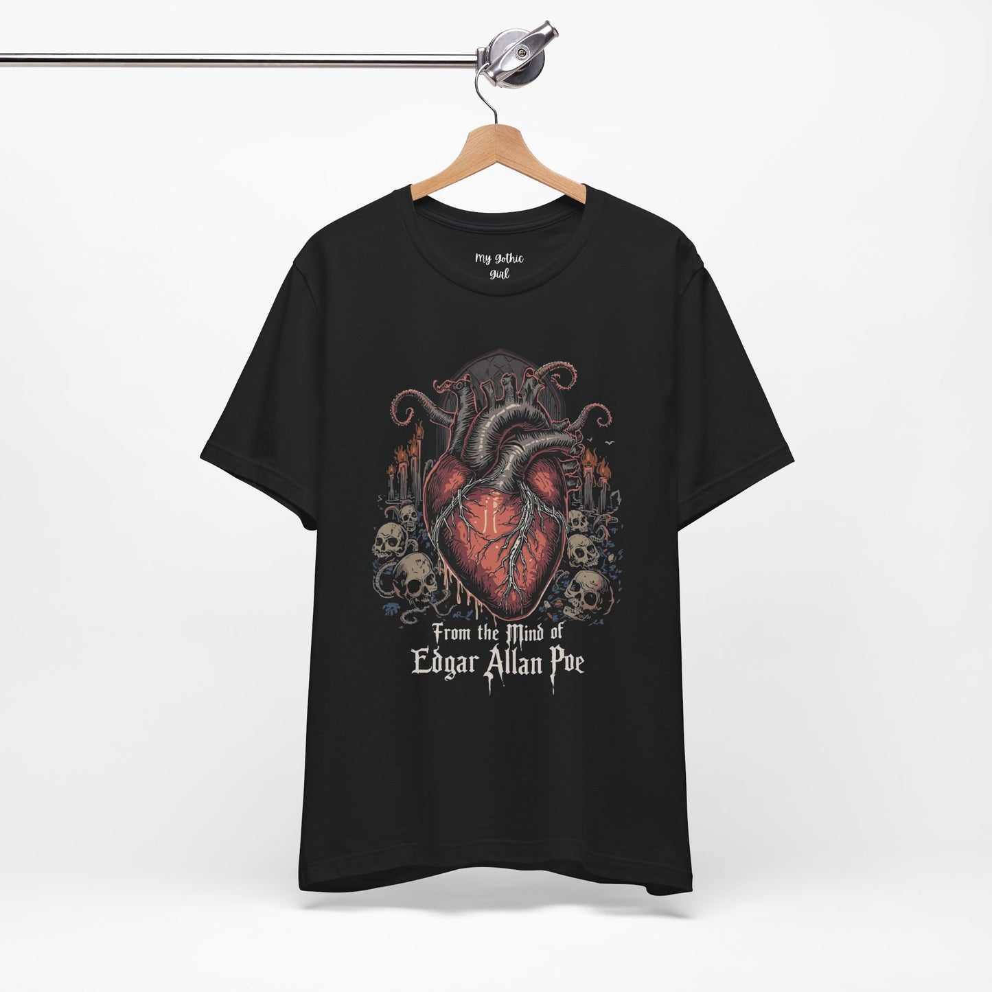 "From The Mind Of Edgar Allan Poe"  Gothic Literary T-Shirt