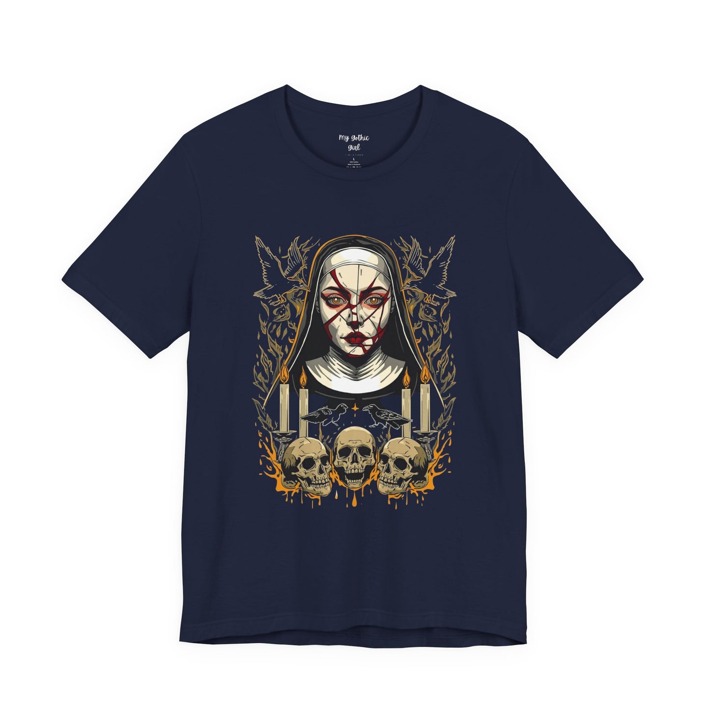 Nocturne Nun Gothic Pop Art T-Shirt