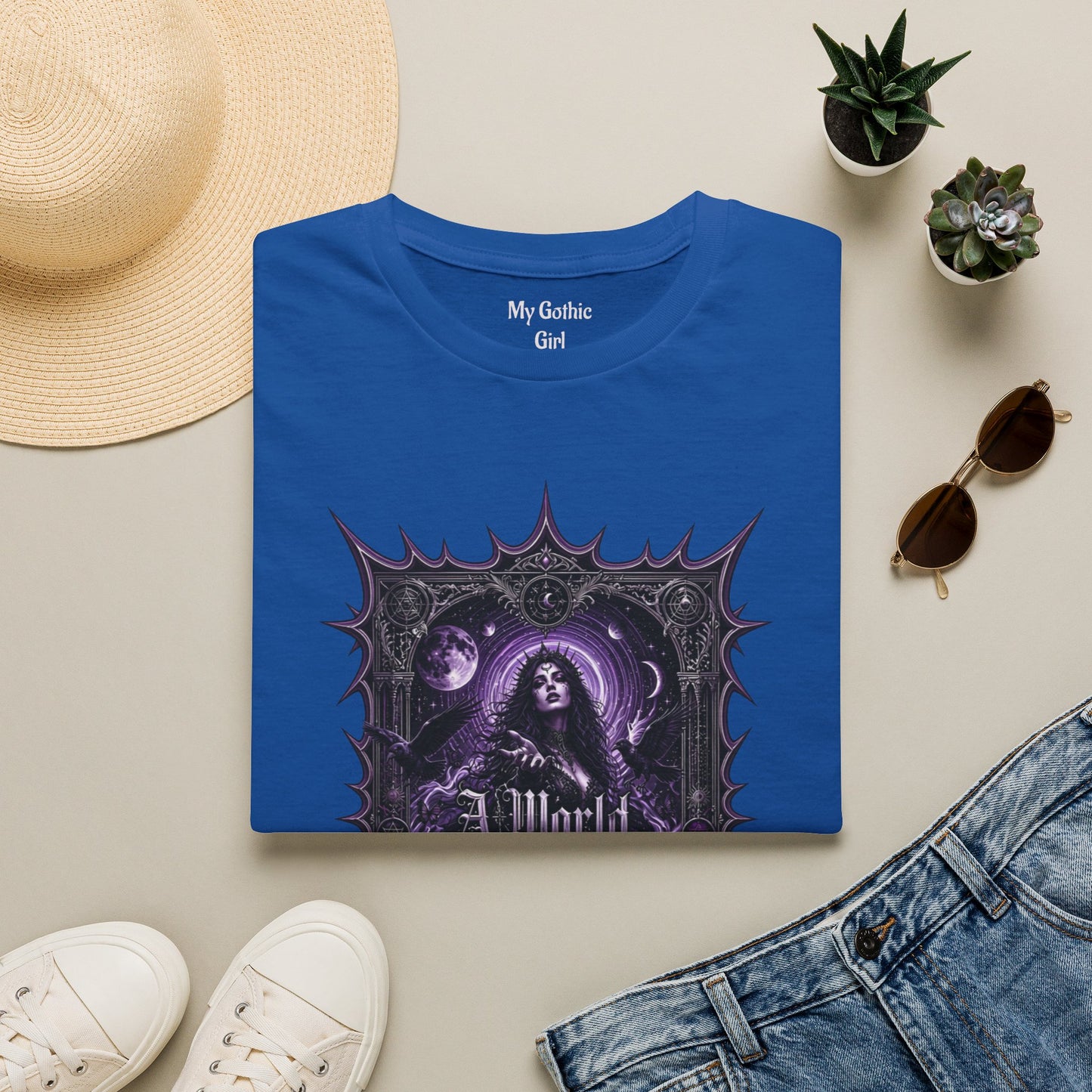 Gothic Girl 'Cosmic Gothic Illusion' T-Shirt