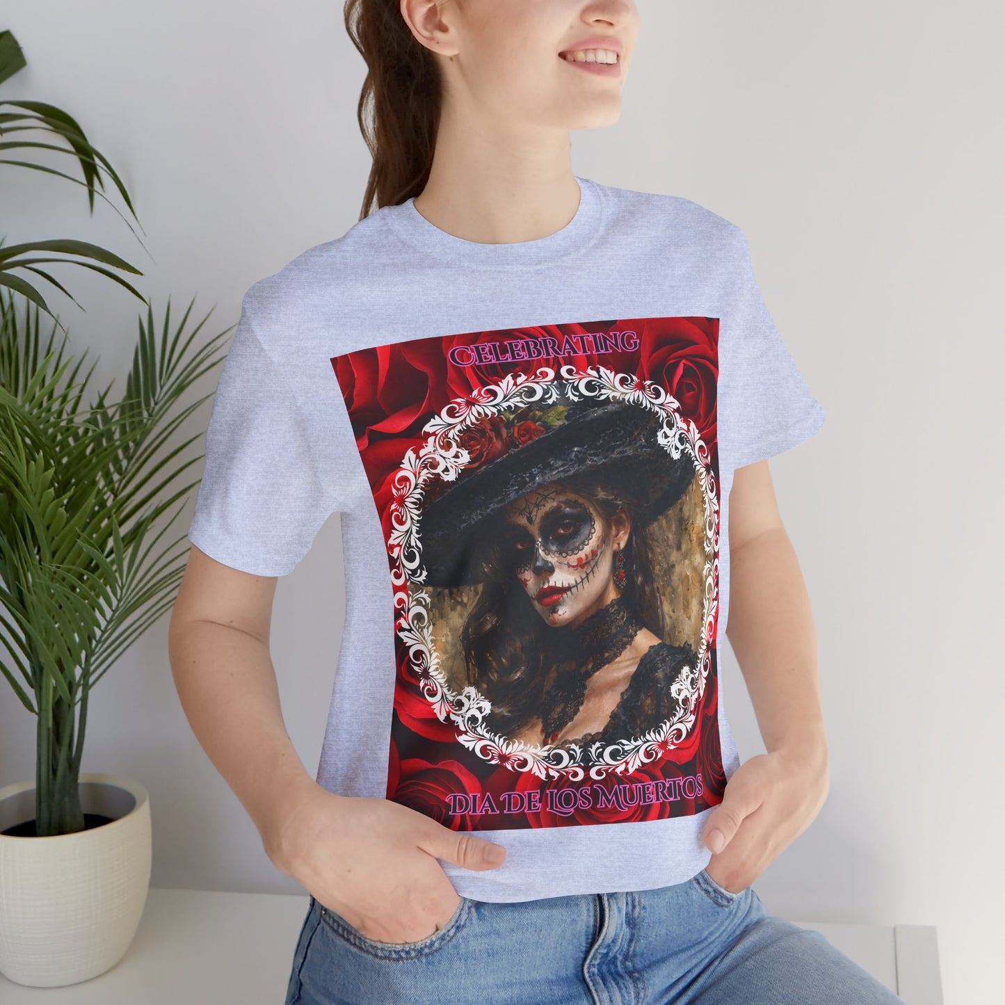 My Gothic Girl Dia De Los Muertos Graphic Tee – Gothic Streetwear, Whimsy Goth, Dark Poetry Alt Fashion