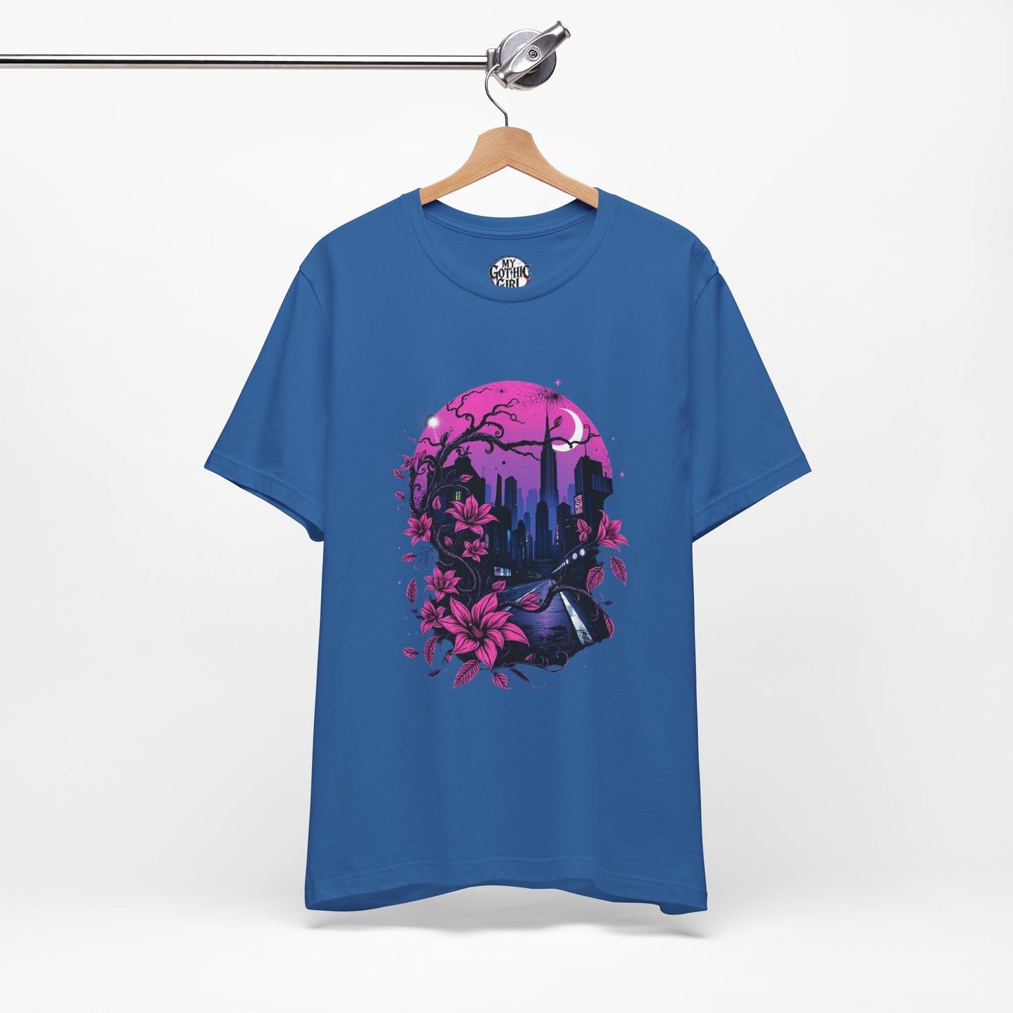 “Dark Bloom” — WhimsyGoth Floral Tee – Alt Aesthetic Poetic Goth Street-wear