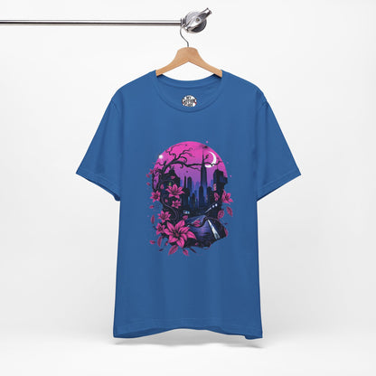 “Dark Bloom” — WhimsyGoth Floral Tee – Alt Aesthetic Poetic Goth Street-wear