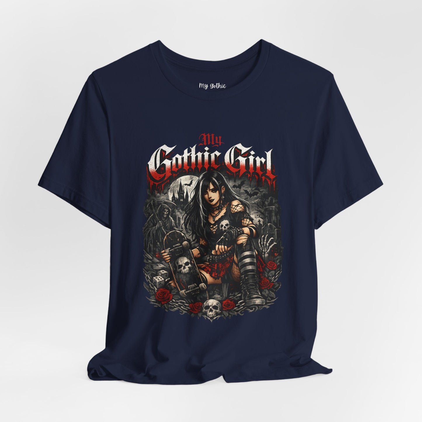 My Gothic Girl - Skater Girl Short Sleeve T Shirt