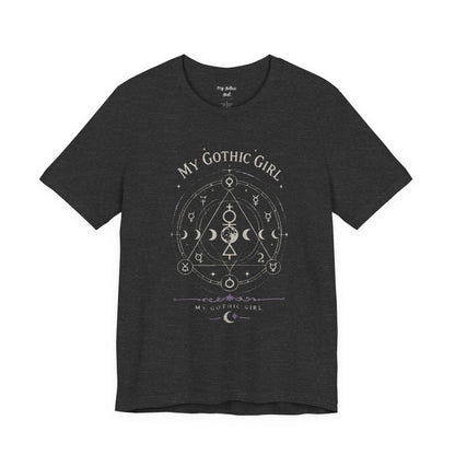 My Gothic Girl "The Alchemist" Gothic Design Short Sleeve T Shirt