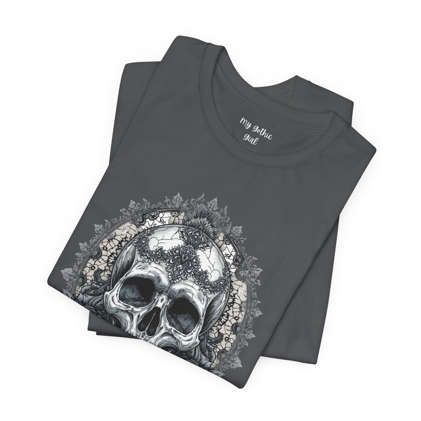 Gothic Skull Elegance T-Shirt