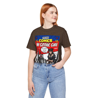 My Gothic Girl Comic Book Graphic Tee – Whimsy Goth Streetwear, Dark Poetry Fashion, Alt Aesthetic Apparel