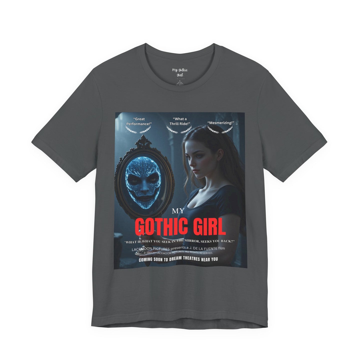 My Gothic Girl "Movie Poster" Graphic Tee – Gothic Streetwear, Whimsy Goth, Dark Poetry Alt Fashion