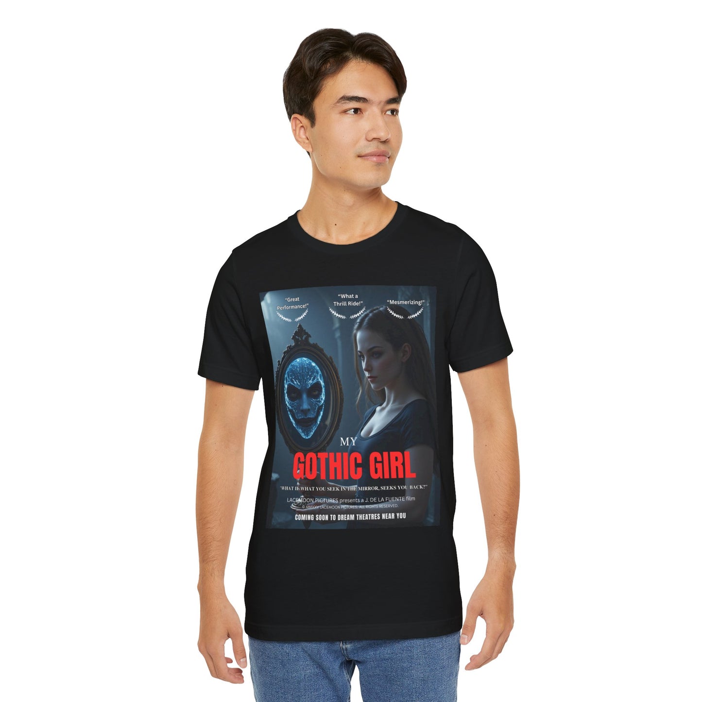 My Gothic Girl "Movie Poster" Graphic Tee – Gothic Streetwear, Whimsy Goth, Dark Poetry Alt Fashion