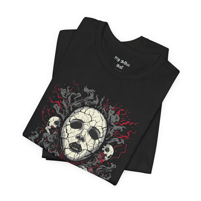"When Dreams Turn Dark" Gothic Art The Cracked Face T Shirt