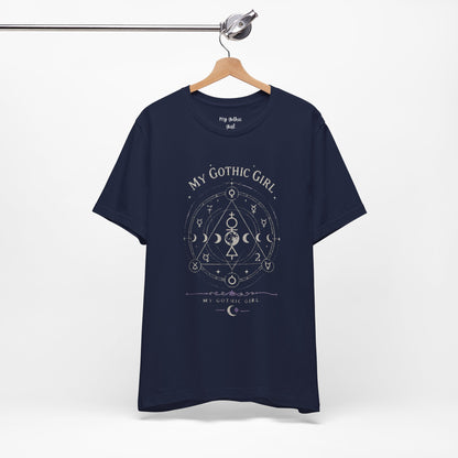 My Gothic Girl "The Alchemist" Gothic Design Short Sleeve T Shirt