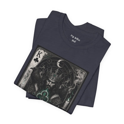 King of Clubs Playing Card T-Shirt — Gothic Card Deck Graphic Tee