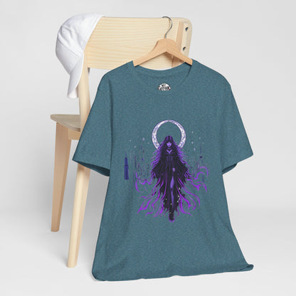 “Celestial Enchantress”  Gothic Graphic T-Shirt – Alt Aesthetic Poetic Goth Street-wear
