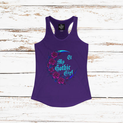 My Gothic Girl Celestial Lunar Garden Gothic Racerback Tee