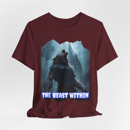 My Gothic Girl "The Beast Within" Graphic T-Shirt Unisex Gothic Dark Fashion Casual Wear