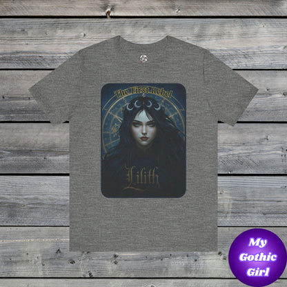 The First Rebel -"Lilith" Graphic T-Shirt – Alt Aesthetic Poetic Goth Street-wear