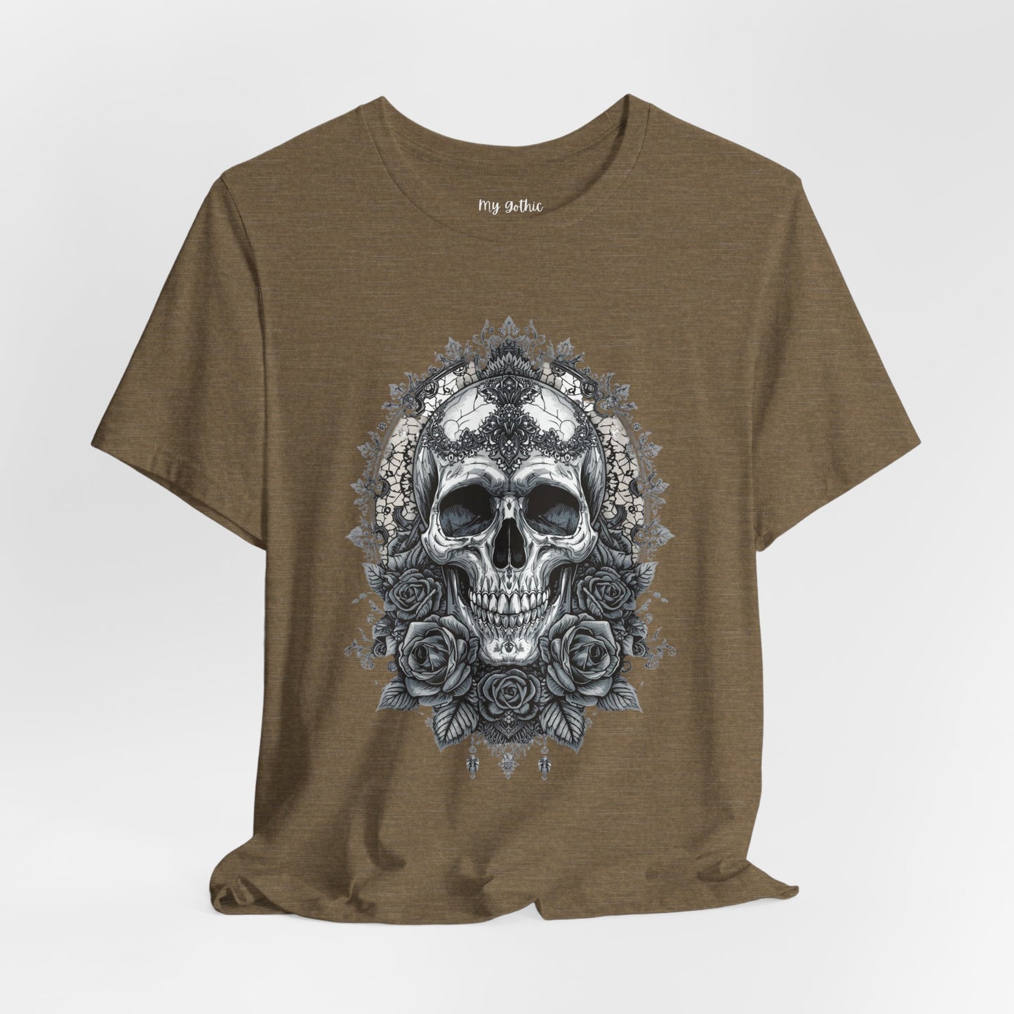 Gothic Skull Elegance T-Shirt