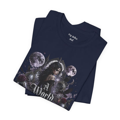 Gothic Moonlight Tee — "A World of Illusion" Graphic T-Shirt