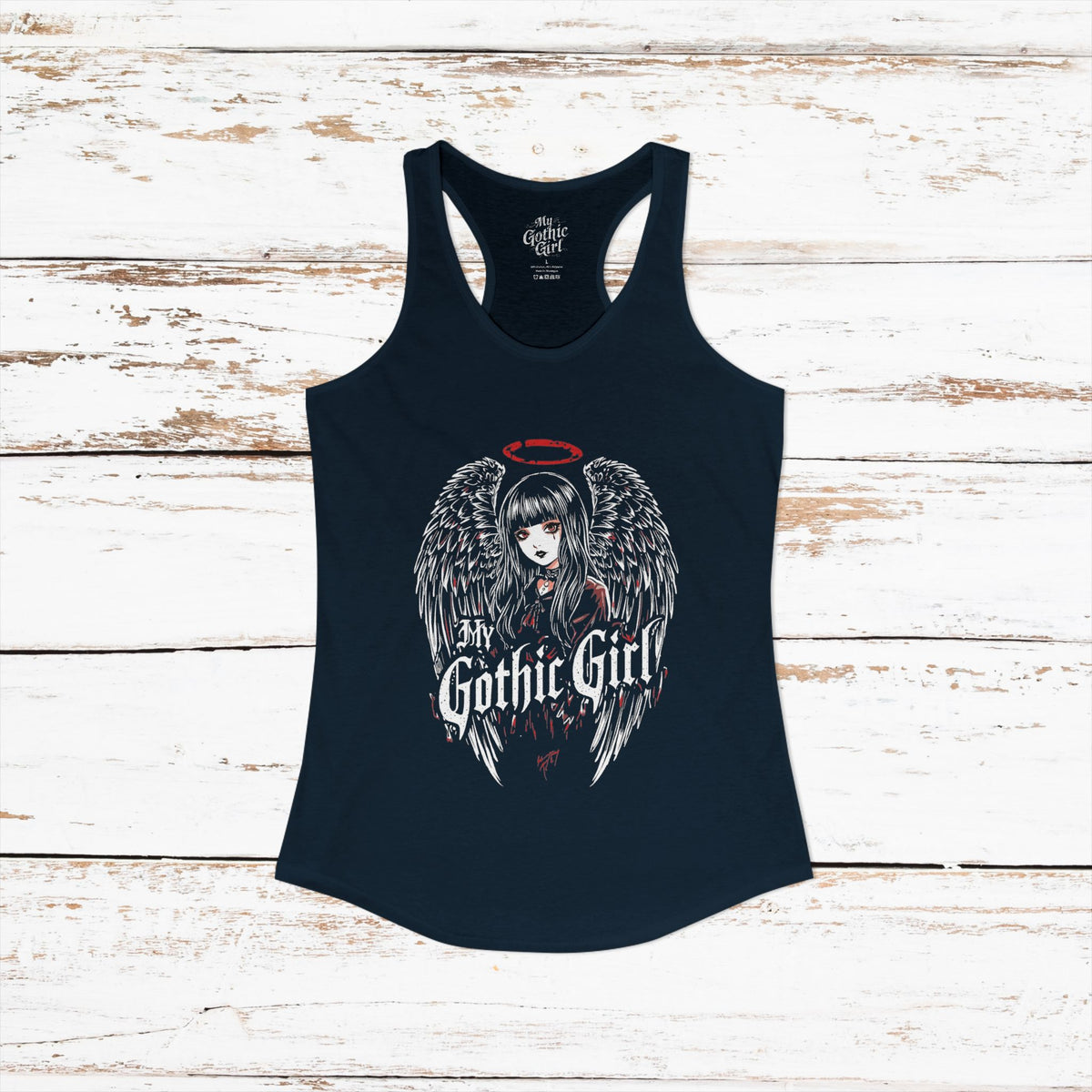 Copy of My Gothic Girl Fallen Angel — Women's Racerback Tank Top