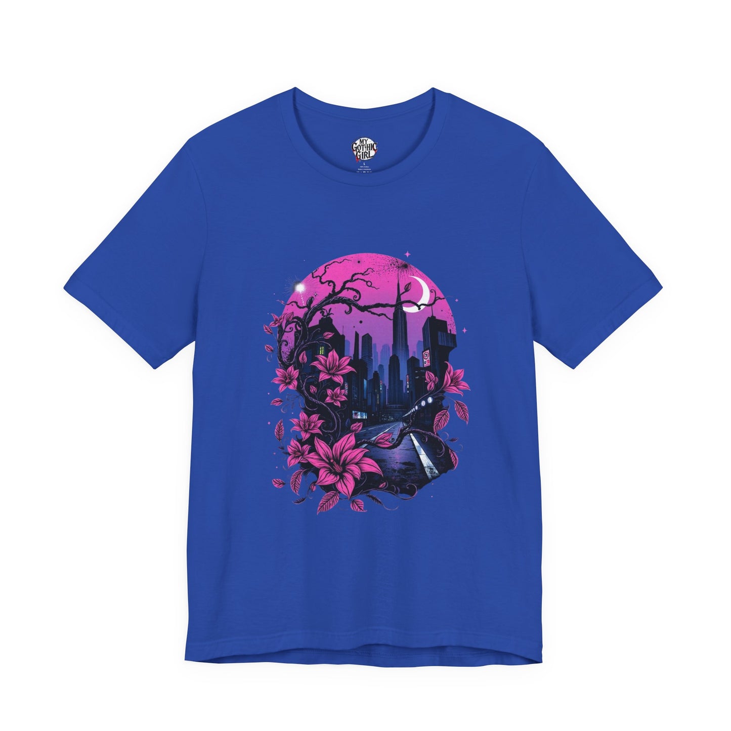 “Dark Bloom” — WhimsyGoth Floral Tee – Alt Aesthetic Poetic Goth Street-wear