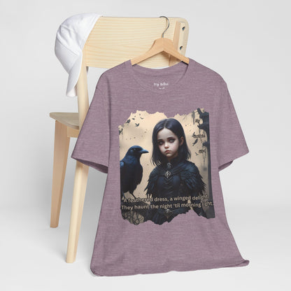My Gothic Girl T-Shirt "Black Raven"  Whimsy Goth, Goth Fashion, Poetic Gothic Street Wear